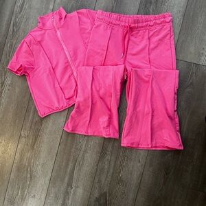 Women's Vibrant Pink Jogger Set